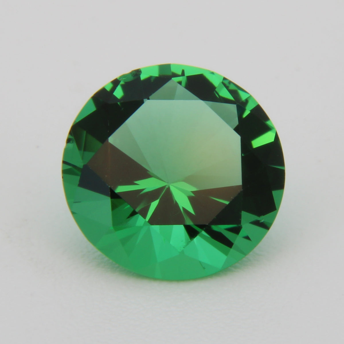 Round Cut Green Obsidianite