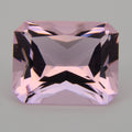 Radiant Emerald Cut Rose Obsidianite
